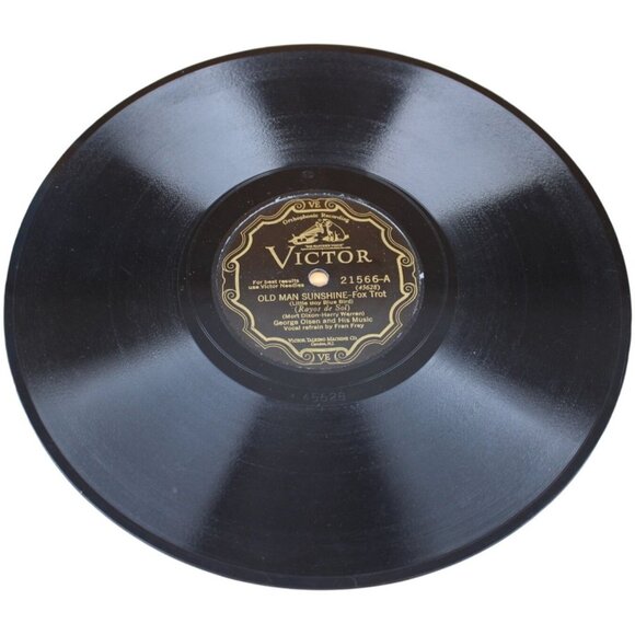 Victor Other - Victor 78 RPM 21566 George Olsen Old Man Sunshine / King for a Day 1928 Shellac